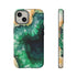 Green Geode in Watercolor - Impact Resistant Phone Case iPhone 14 Matte